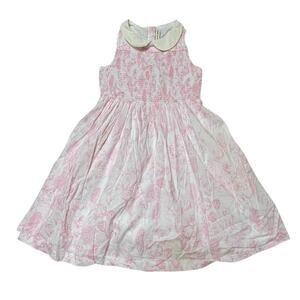 Janie and Jack Charlotte Bunny Toile Smocked Sundress Size 6